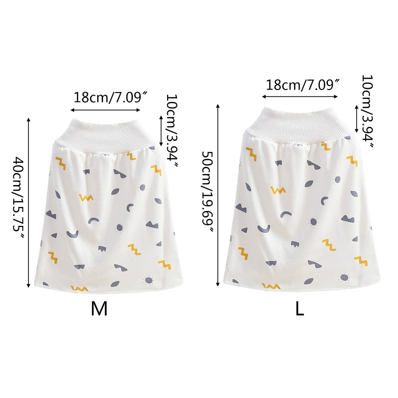 

2 in 1 Comfy Infants Baby Diaper Skirt Toddler Kids Potty Training Nappy Pants Waterproof Absorbent Washable Shorts