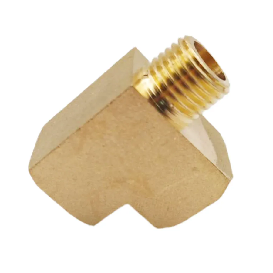 2шт × Автомобильная твердая латунная уличная труба тройник 1/4 &quotNPT Male X 1/4" NPT Two