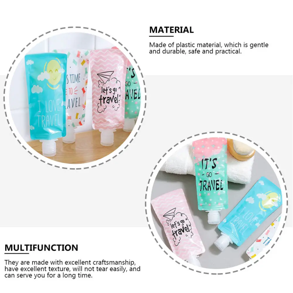 

8pcs Lotion Dispensers Empty Lotion Bags Tavel Lotion Containers Shampoo Bags