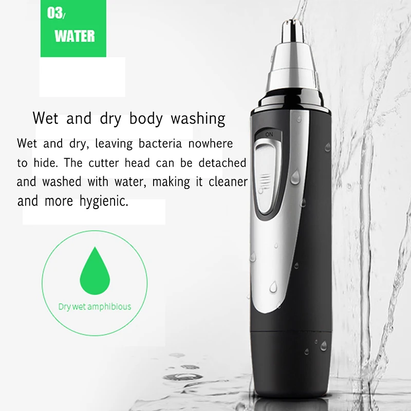 Мужской Электрический триммер для волос в носу ушей удаление бритва бритья