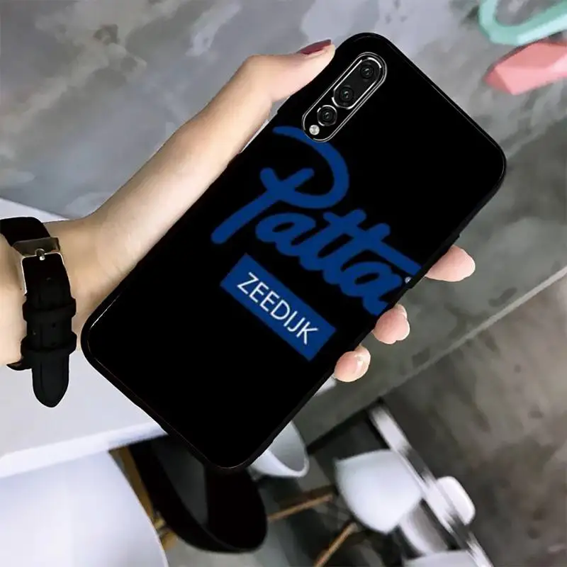 

Dutch Street Brand Patta Phone Cases For Huawei G7 G8 P7 P8 P9 P10 P20 P30 Lite Mini Pro P Smart Plus Black Soft TPU Cove Fundas