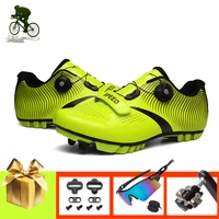 cycling shoes men women self locking spinning professional bicycle shoes add spd pedals male raicng mountain bike sneakers