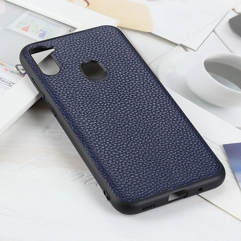 

Luxury Genuine Leather Anti-knock Slim Case For Samsung Galaxy M11 S10 Plus Lite S20 Ultra Note 20 A11 Cute Pepple Phone Cover