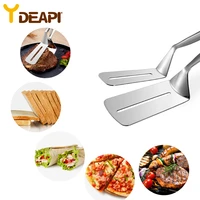 ydeapi 304 stainless steel barbecue tong fried steak shovel fried fish shovel bbq bread clamp kitchen bread meat clamp