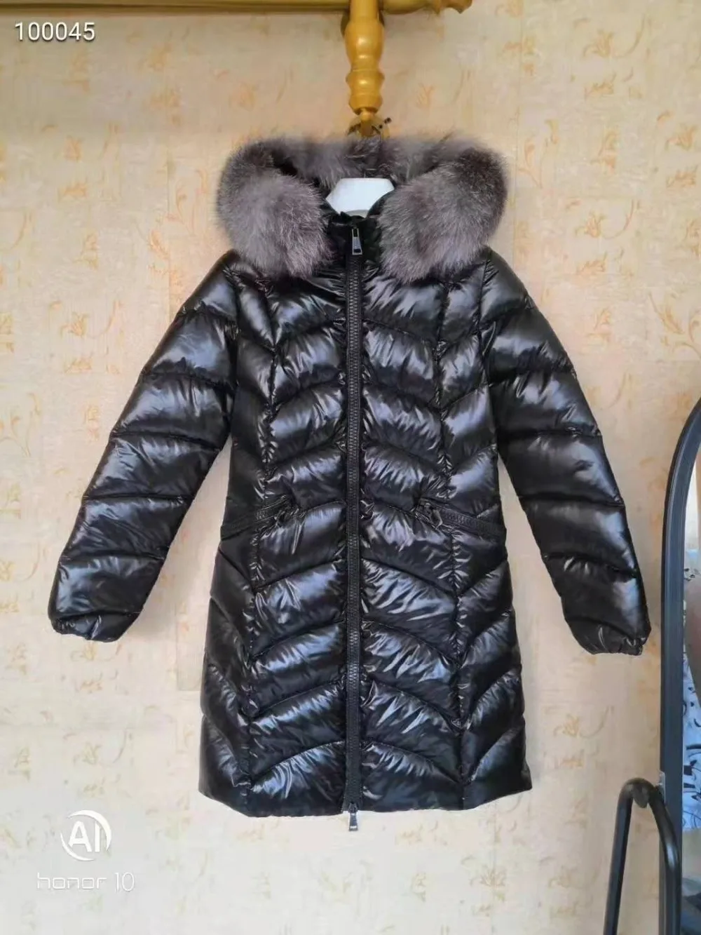 Парка из меха енота, зимняя куртка, женские пуховики, Женская пуховая куртка, утолщенная Женская пуховая куртка средней длины, верхняя одежда