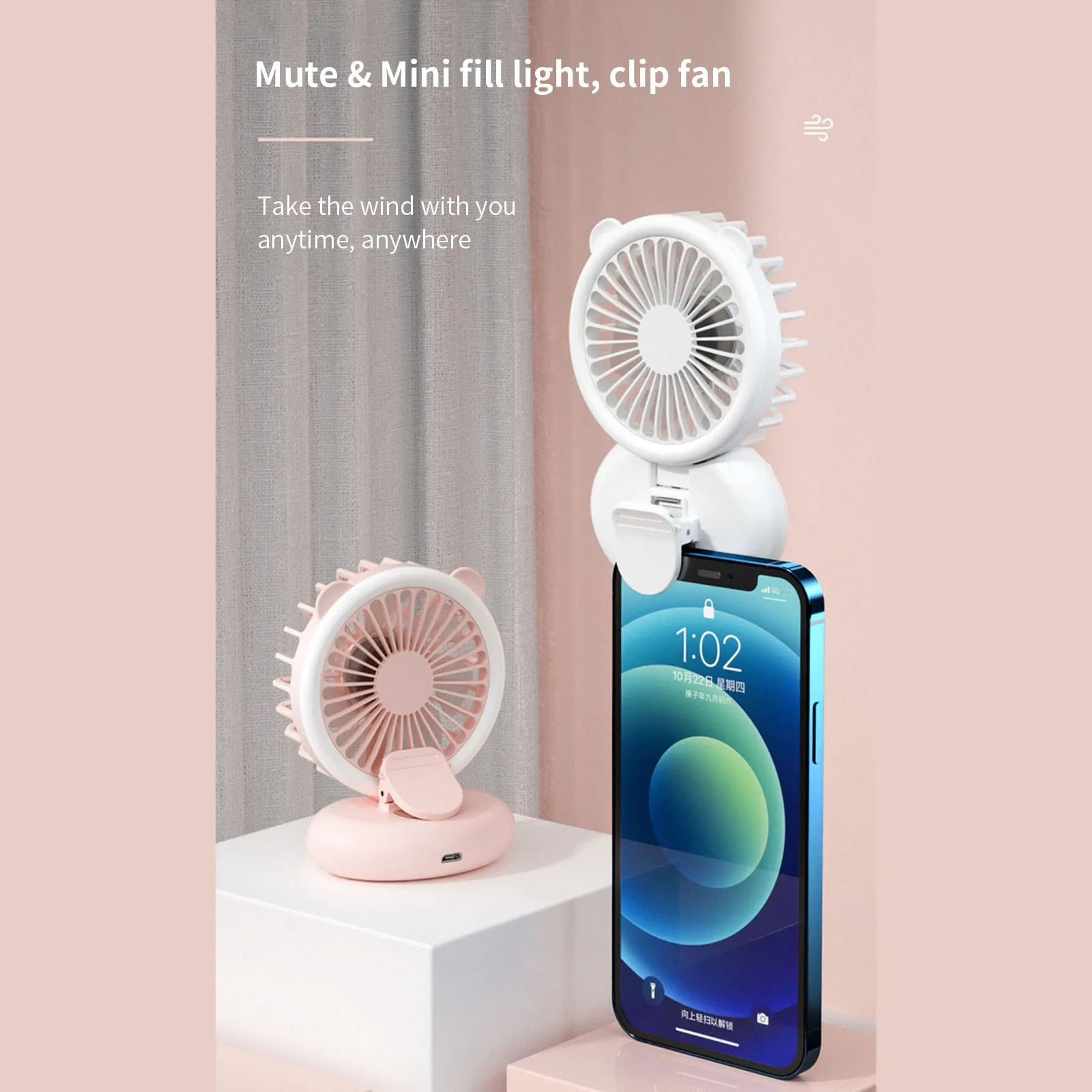 

Desk Table Fan Personal USB Small Air Circulator Quiet Mini Portable Mini Handheld USB Rechargeable Outdoor Air Cooler