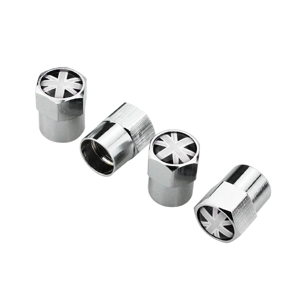 Для британский флаг логотип крышки стержня вентиля шины Стикеры аксессуар для