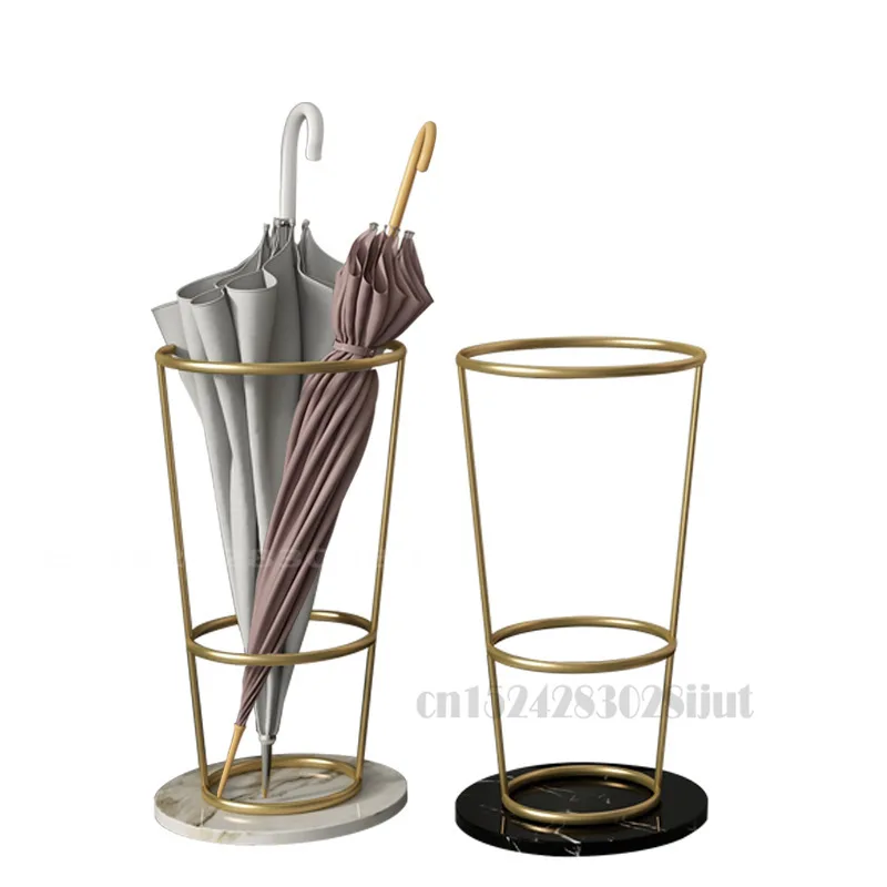

Скандинавская мраморная стойка для зонтиков, роскошная металлическая стойка для зонтиков в вестибюле отеля, простая Бытовая стойка для хра...