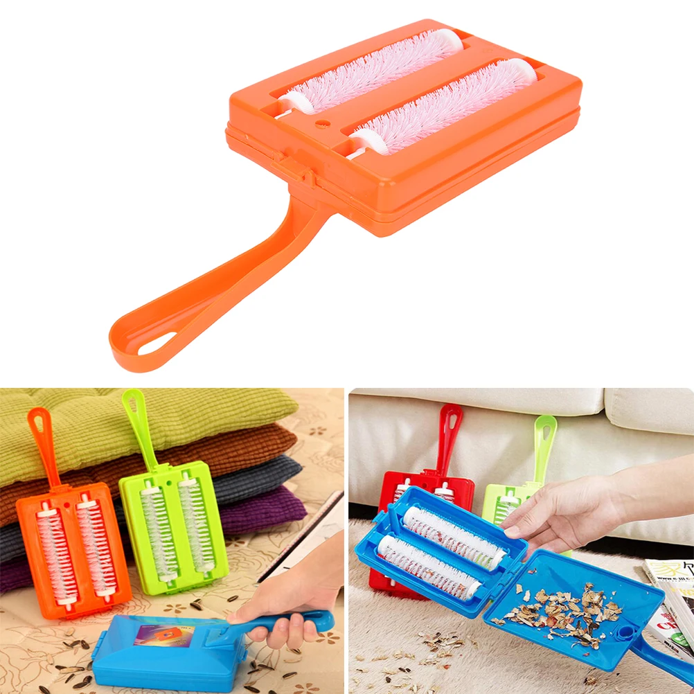 2 Brushes Heads Handheld Carpet Table Sweeper Crumb Brush Cleaner Roller Tool For Home Cleaning 1PCS Random | Дом и сад