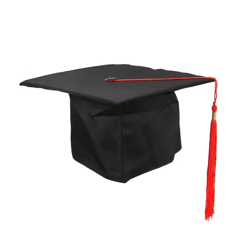 Школьная выпускная вечерние шапка с кисточками Mortarboard университетский девичник