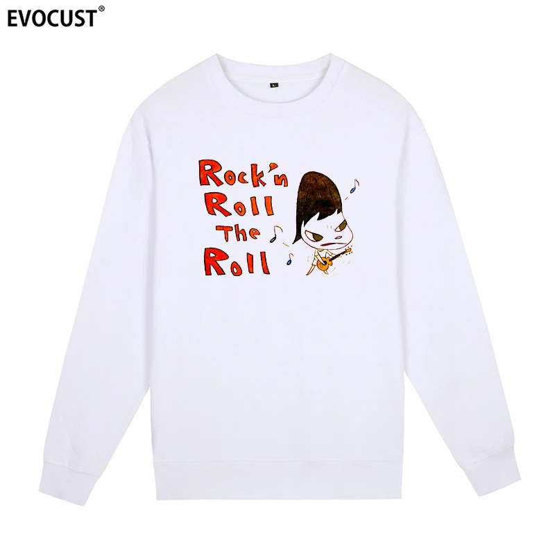 

Yoshitomo Nara rock Japanese Anime Cartoon Sweatshirts Hoodies men women Skate unisex Combed Cotton