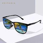 Мужские солнцезащитные очки VEITHDIA, винтажные зеркальные очки из алюминиево-магниевого сплава с поляризационными стеклами, для вождения, модель 6623,