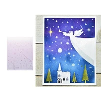christmas ghost house tree new metal cutting stencil 2021 scrapbook diary decoration embossing template diy greeting card