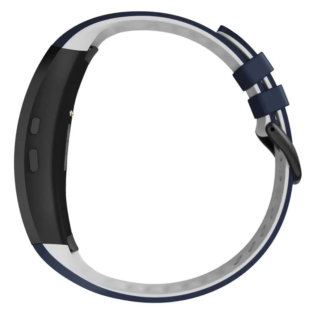 Мягкий спортивный силиконовый ремешок для часов Samsung Galaxy Gear Fit 2 Pro R365 на запястье SM