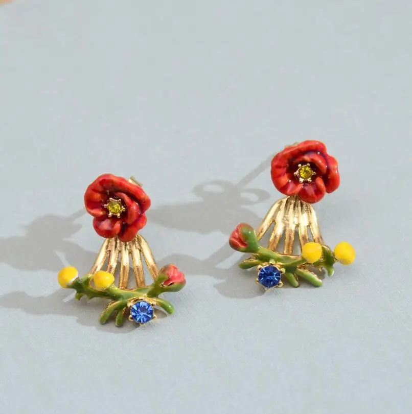 Earrings H CSxjd роскошное элегантное романтическое короткое ожерелье с ромашками модный подарок для женщины - Окраска металла: Earrings H