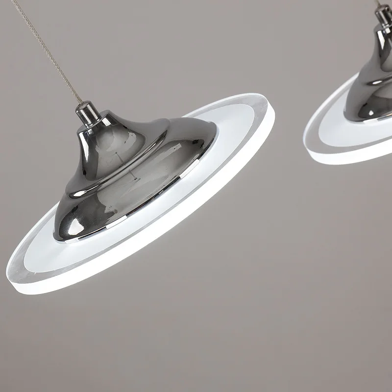 Современная Люстра для ресторана модная простая ультратонкая светодиодная