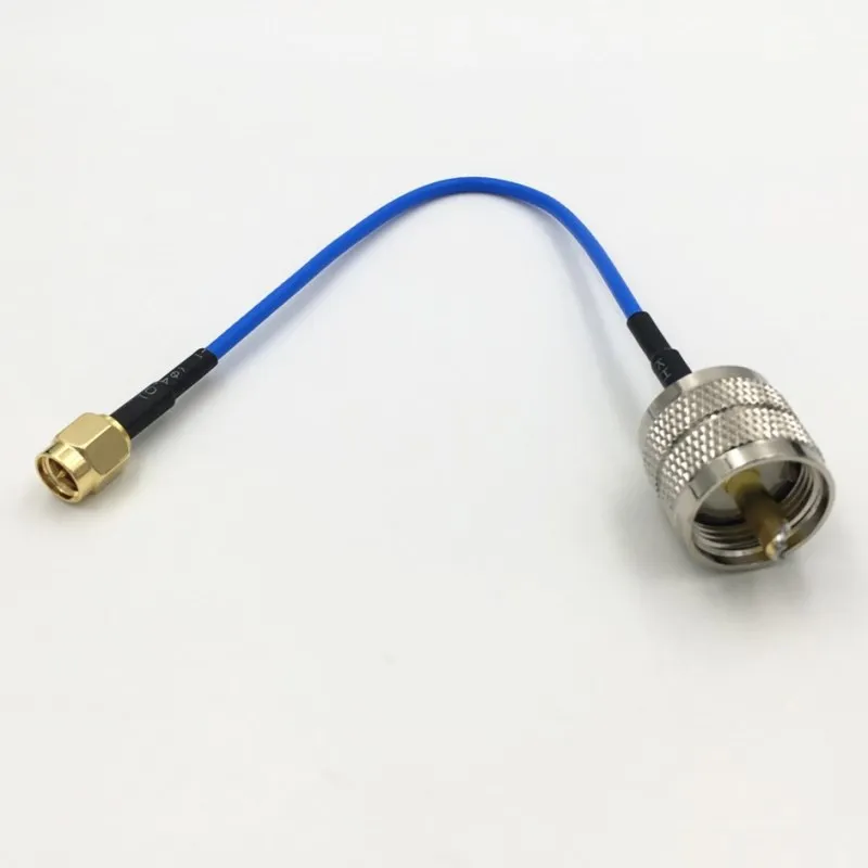 1 шт. синий RG316 кабель UHF PL259 штекер Джек 4 типа SMA / RP мужской/гнездовой разъем ВЧ