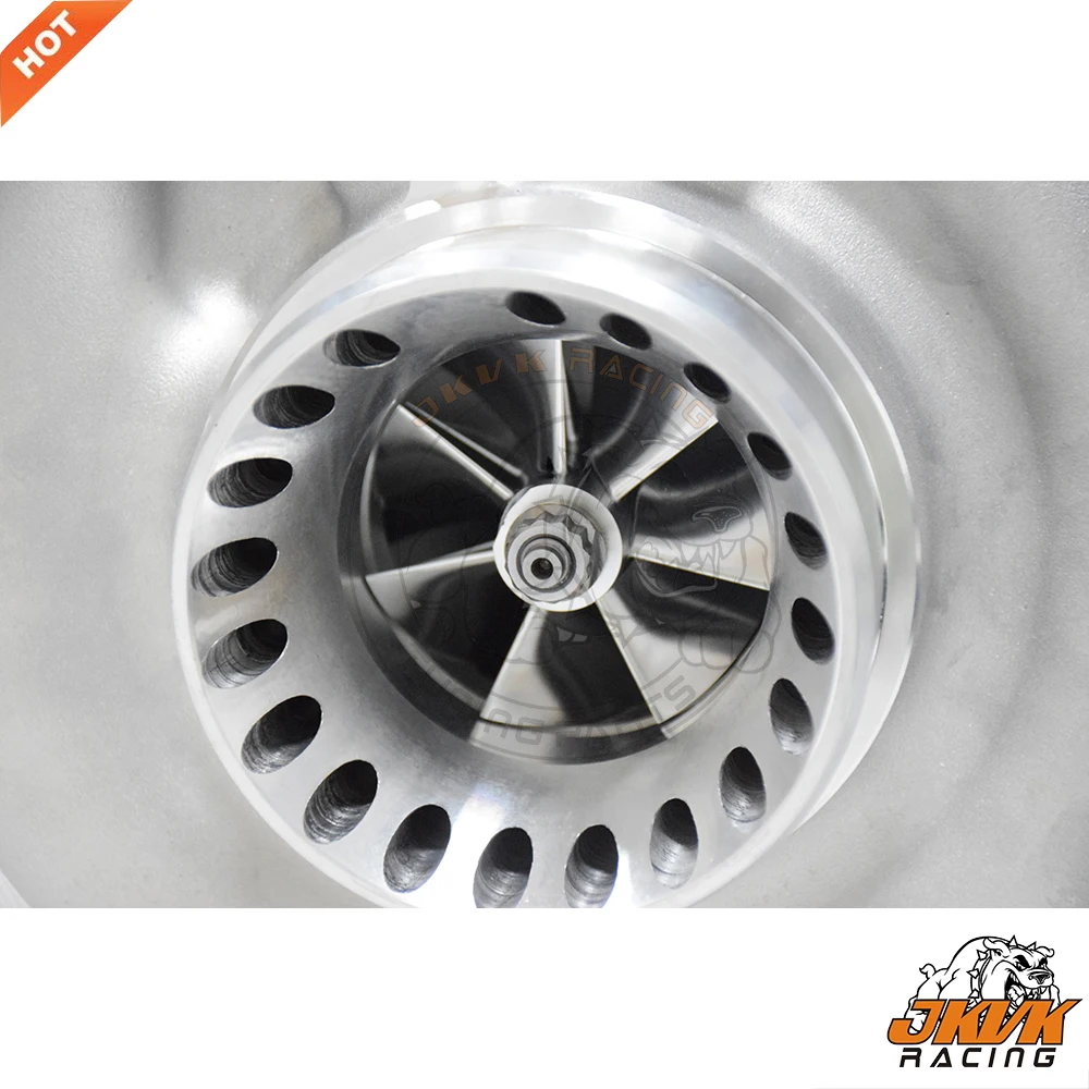 JKVK RACING S366 Billet 66mm Compressor Wheel T4 Twin Scroll 0.91 A/R Turbo Charger 4.21'' V-band 400-750HP+ | Автомобили и