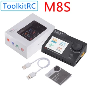Зарядное устройство Toolkitrc M8S M8 для аккумуляторов, зарядное устройство с цветным экраном, 300 Вт, 15 А, 400 Вт, 18 А для 1-8S Lipo LiHV Life Lion NiMh Pb