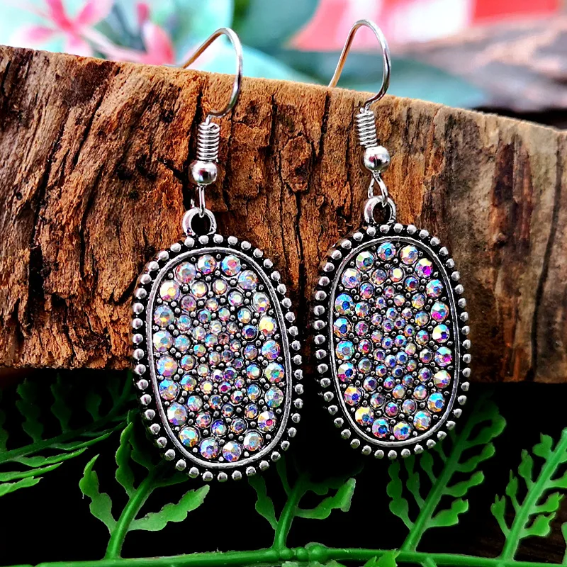 Tisonliz роскошный бренд овальные серьги-капли полный кубический цирконий микро