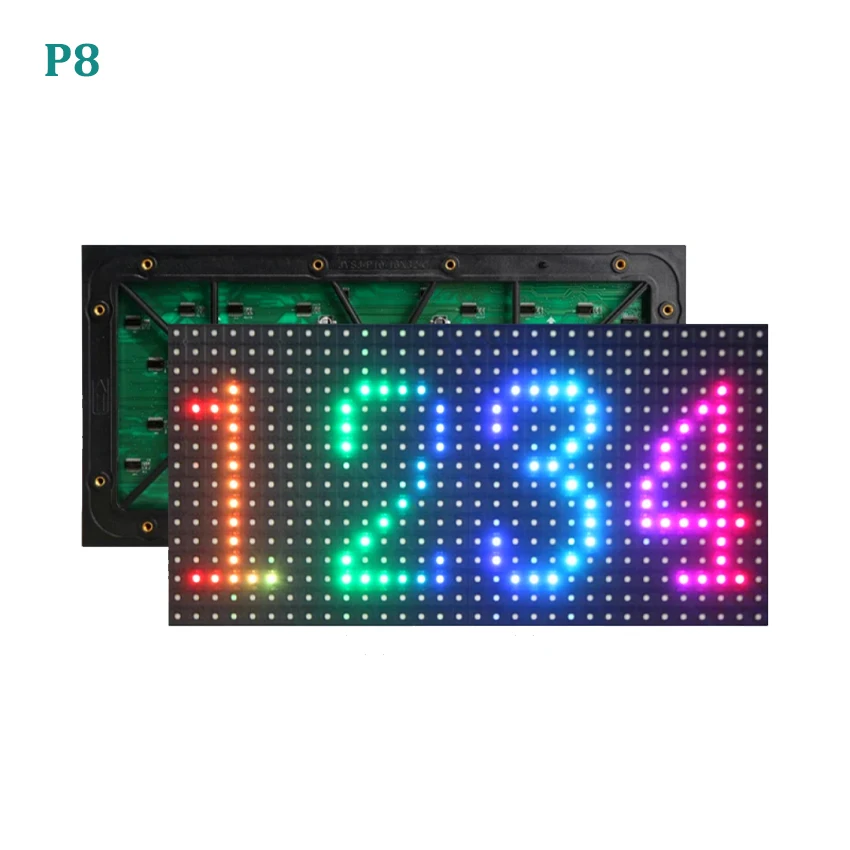 SMD P8mm 256x128 мм светодиодный дисплей модуль 32x16 точек внешние водонепроницаемые