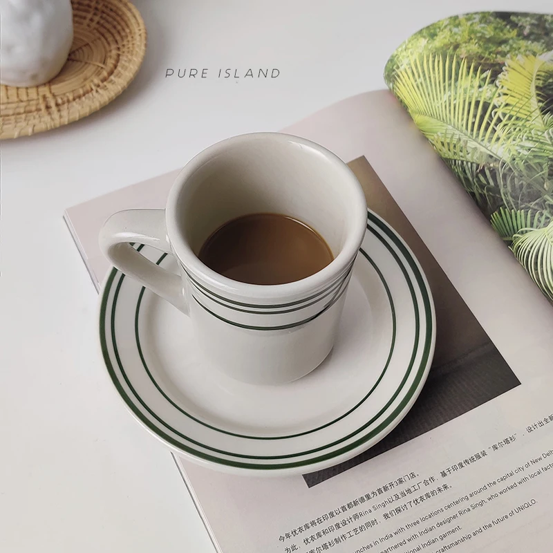 Современные белые керамические кофейные чашки милые чайные в японском стиле