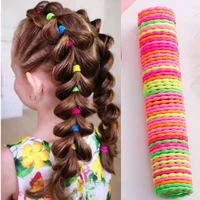50 pcsset girls candy colors nylon elastic hair bands children rubber band headband scrunchie fashion hair accessories