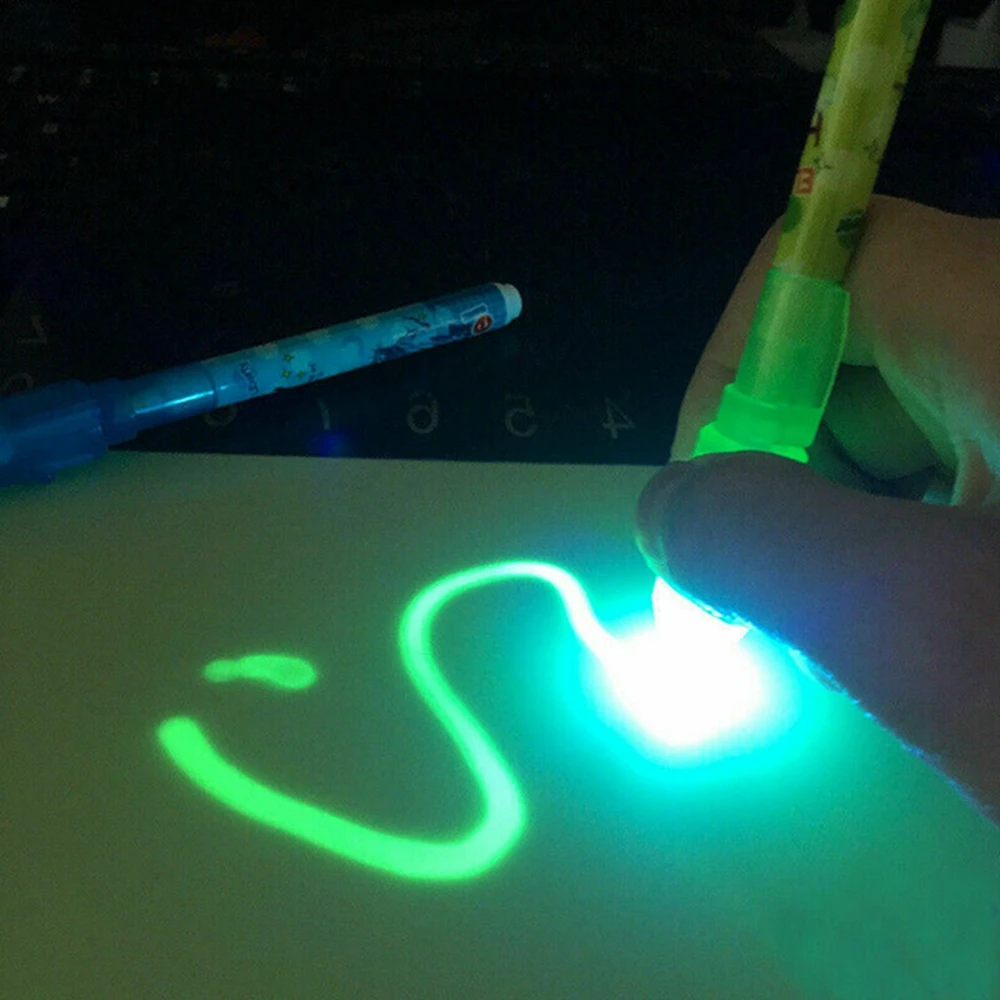 Светодиодная светящаяся доска для рисования A5 DIY детей флуоресцентная ручка Magic