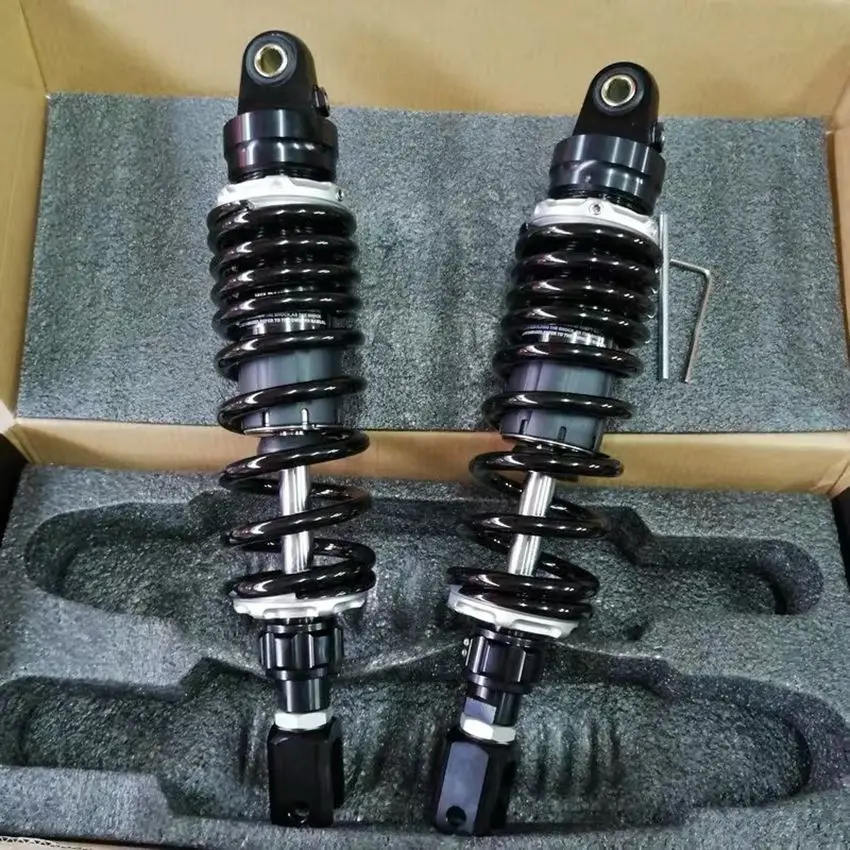 1 шт. мотоцикл 320 мм желтый демпфирования регулируемый задний амортизатор ударов