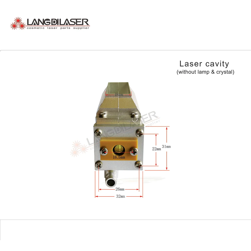 Полость ручной части IPL полость SHR для прохождения лампы диаметром 7 мм включает