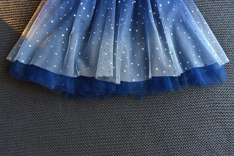 Vestido Infanti Kids Summer Princess Dress Girls Performance Costumes Children Birthday Party School Casual Sequin Star Dresses | Детская