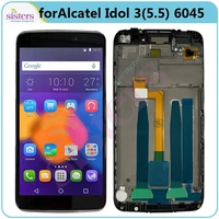LCD Screen For Alcatel Idol 5 5 6045Y 6045K 6045O LCD Display Touch Screen Digitizer With Frame LCD Assembly Phone Replacement