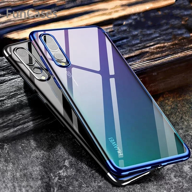 Прозрачный мягкий чехол из ТПУ для Huawei Y7 Y9 Psmart 2019 P20 P30 Pro Lite Mate20lite Honor 10 9 8X lite 8C 7A View20