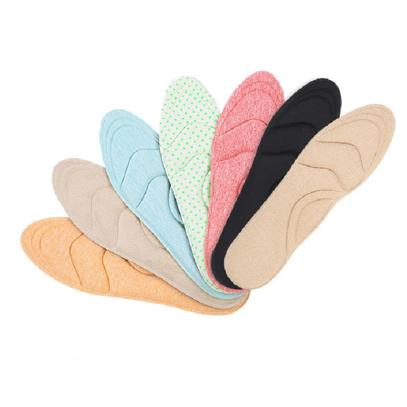 

Breathable sweat-absorbent thick High heel insole Massage upgrade 4D sponge arch pad Comfortable Memory Foam Orthotic Insole