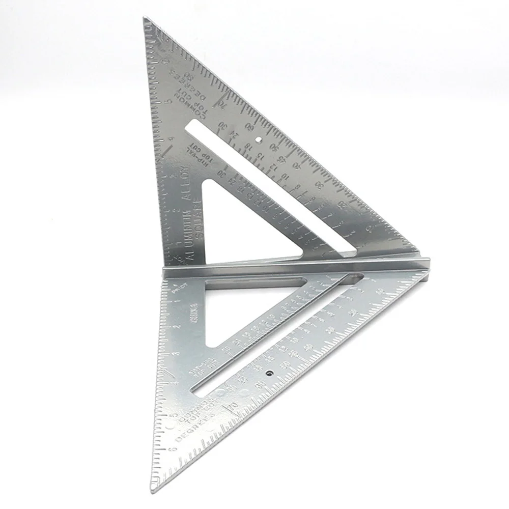 

Aluminum Alloy Black Steel 7 Inch Square Triangle Ruler Woodworking Hot Sale