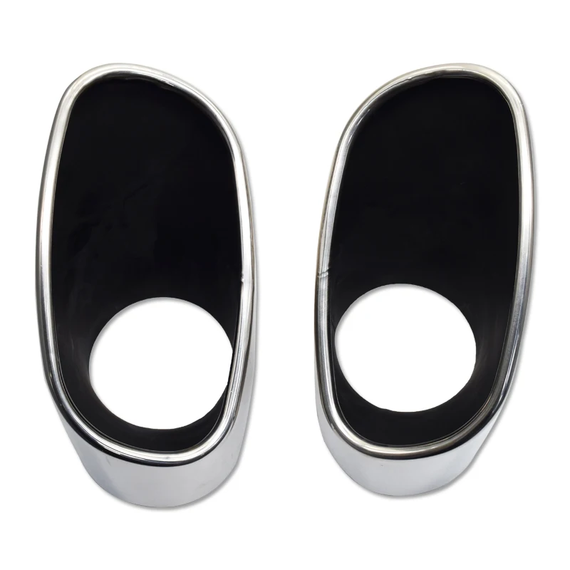 Хит продаж 1 пара нержавеющая сталь Автомобильный задний глушитель наконечник