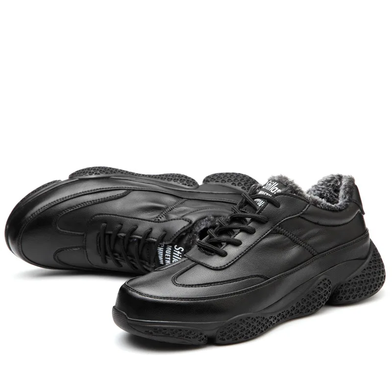 Защитная обувь из хлопка зимняя с бархатным утеплителем нескользящая