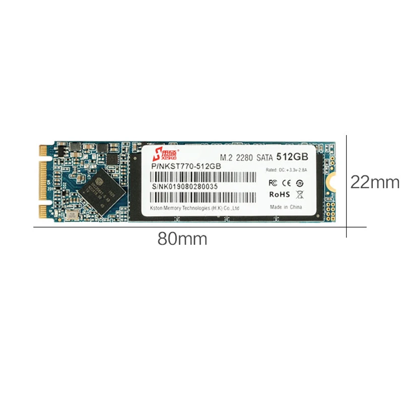 Внутренний твердотельный накопитель XISHUO M.2 ssd 128 ГБ m2 NGFF 2242 SATA SSD 256 M2 2280 512 1 ТБ для