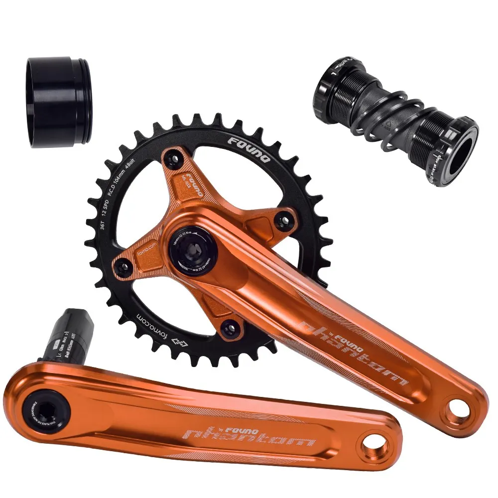 FOVNO MTB Кривошип 83 мм GXP 170 175 104BCD Корона 32/34/36/38T адаптер цепи CNC алюминиевый сплав для