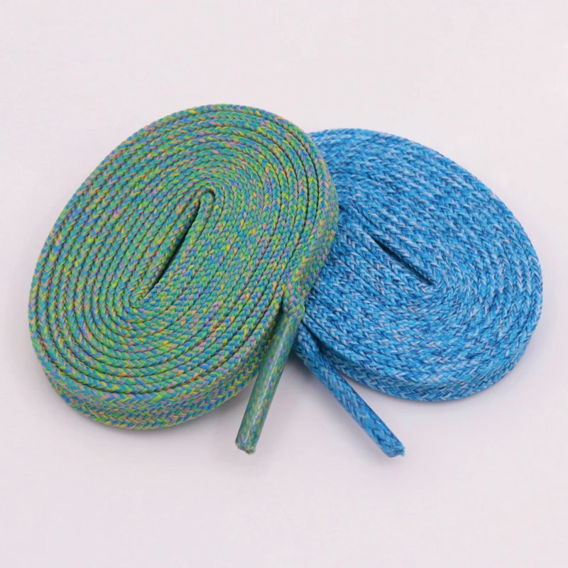 

7MM Multi Colors Mixed Flat Hiking Lace Non-slip Hard To Fall Off Kids&Adults Strong Fixed Unisex Shoe Cord