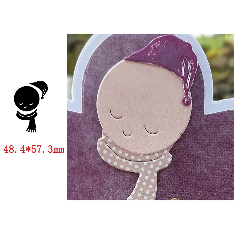 

Creative Combination Face Hat Scarf Metal Cutting Dies For New DIY Scrapbooking Album New Craft Embossing Cards 2020