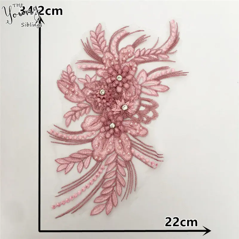 1 шт. Тюль Кружева Ткань 3D цветок кружева воротник DIY аксессуары для одежды Venise