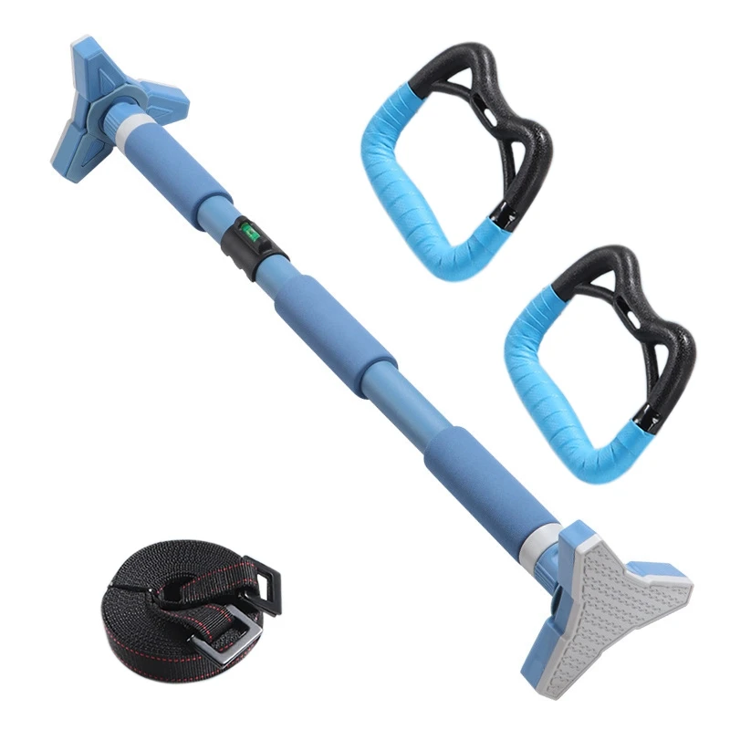 

Pull Up Bar Home Gym Equipment with Level Meter Adjustable Width Non-Slip Exercise Rings Workout Bars for Men Women Kids