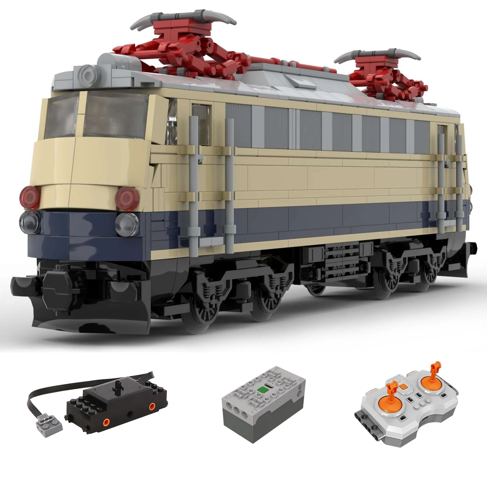 

Authorized MOC-88356 691Pcs 6wide Dynamic DB BR E10.12 Electric Locomotive Model Small Particles Bricks Kit Building Blocks Set