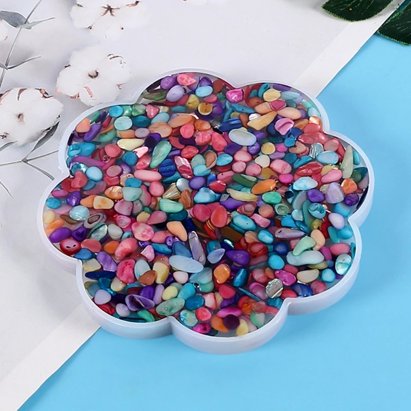 

Flower Coaster Silicone Mold Cup Mat Epoxy Resin Mold DIY Casting Jewelry Making Art Decoration Tools