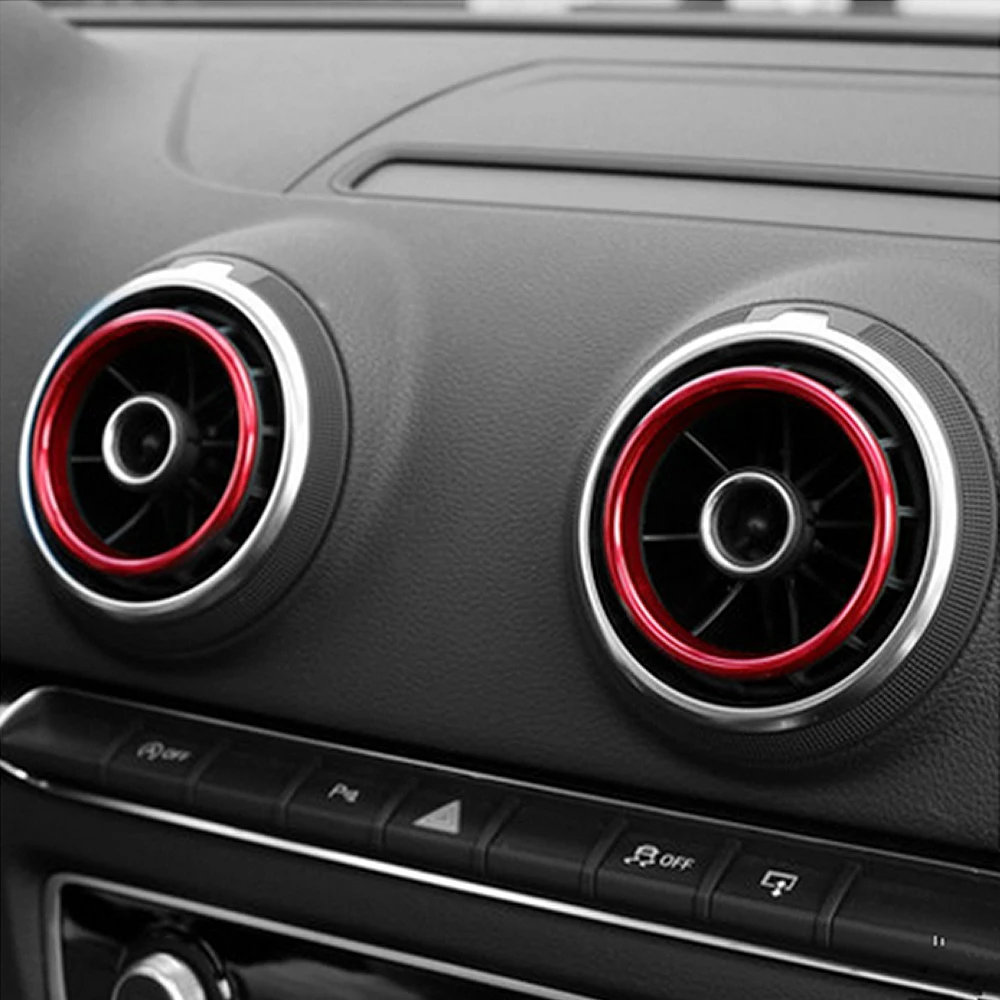 4 шт. наклейки из алюминиевого сплава на вентиляционное отверстие для Audi A3 8V S3 2014