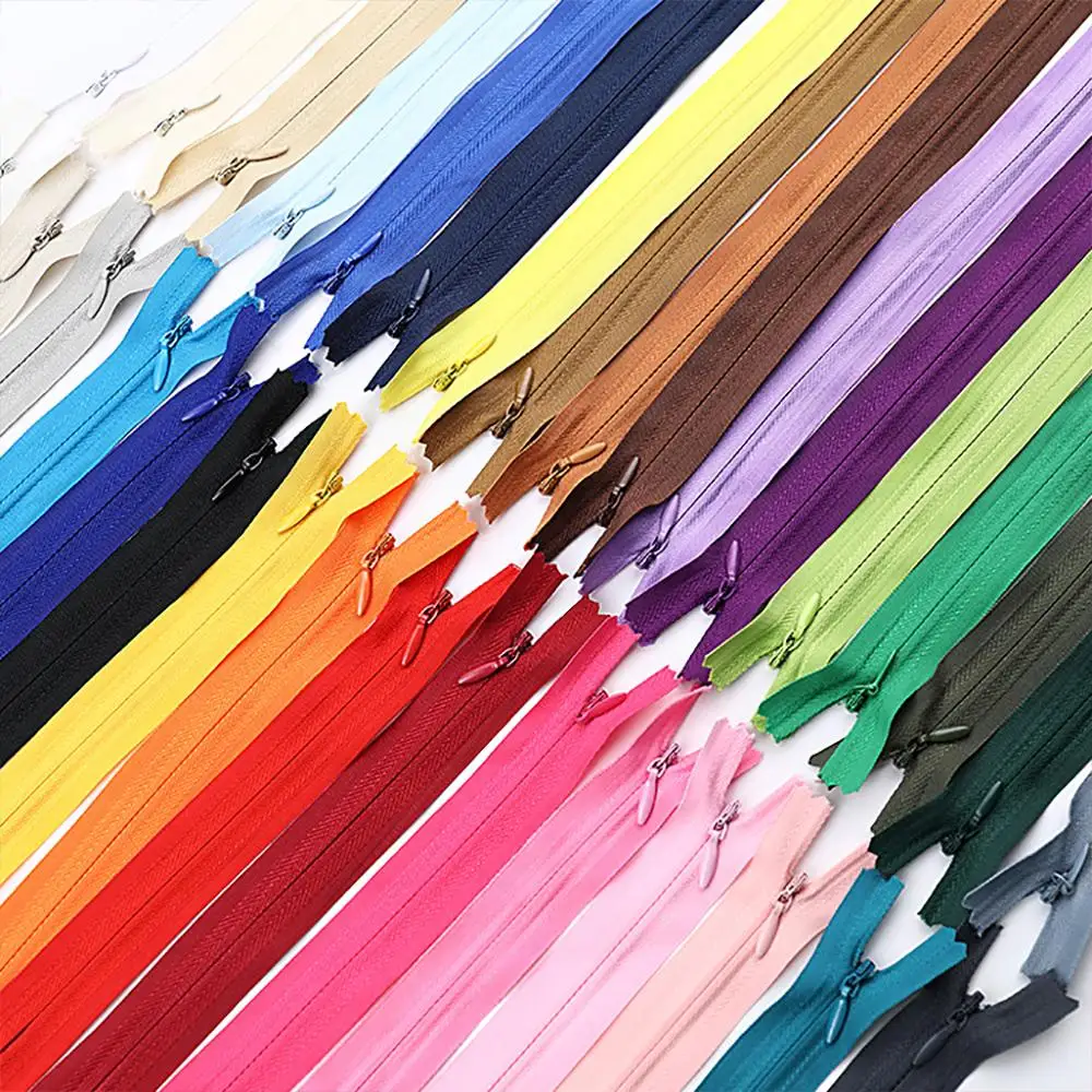 10Pcs/Pack 55cm 3# Colorful High Quality Invisible Zipper Nylon Coil For DIY Handcraft Cloth Sewing Accessories Wholesale | Дом и сад