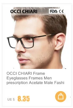 OCCI CHIARI, модный бренд, мужские лоскутные очки, дизайн, прямоугольные очки, прозрачные линзы, оптическая оправа, очки, W-CERIONI