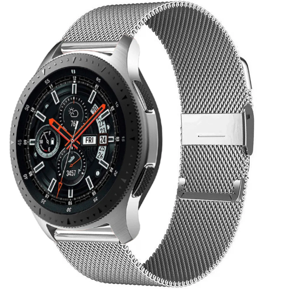Ремешок магнитный для Samsung Gear S3 Frontier/S2 браслет Huawei GT/GT2/2e/Pro Galaxy watch 3/46 мм/42 мм/Active 2 20