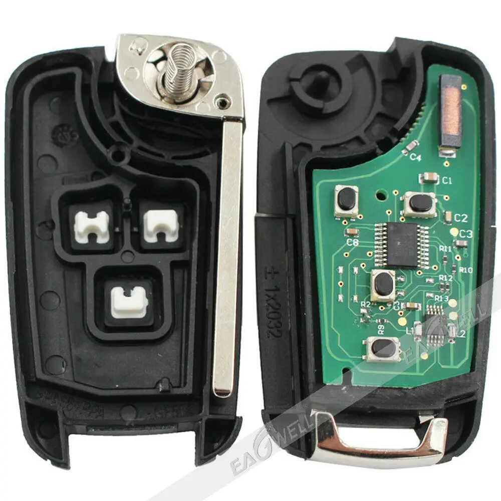 4x 3 кнопки автомобильный пульт дистанционного ключа костюм для Chevrolet Cruze Aveo Orlando